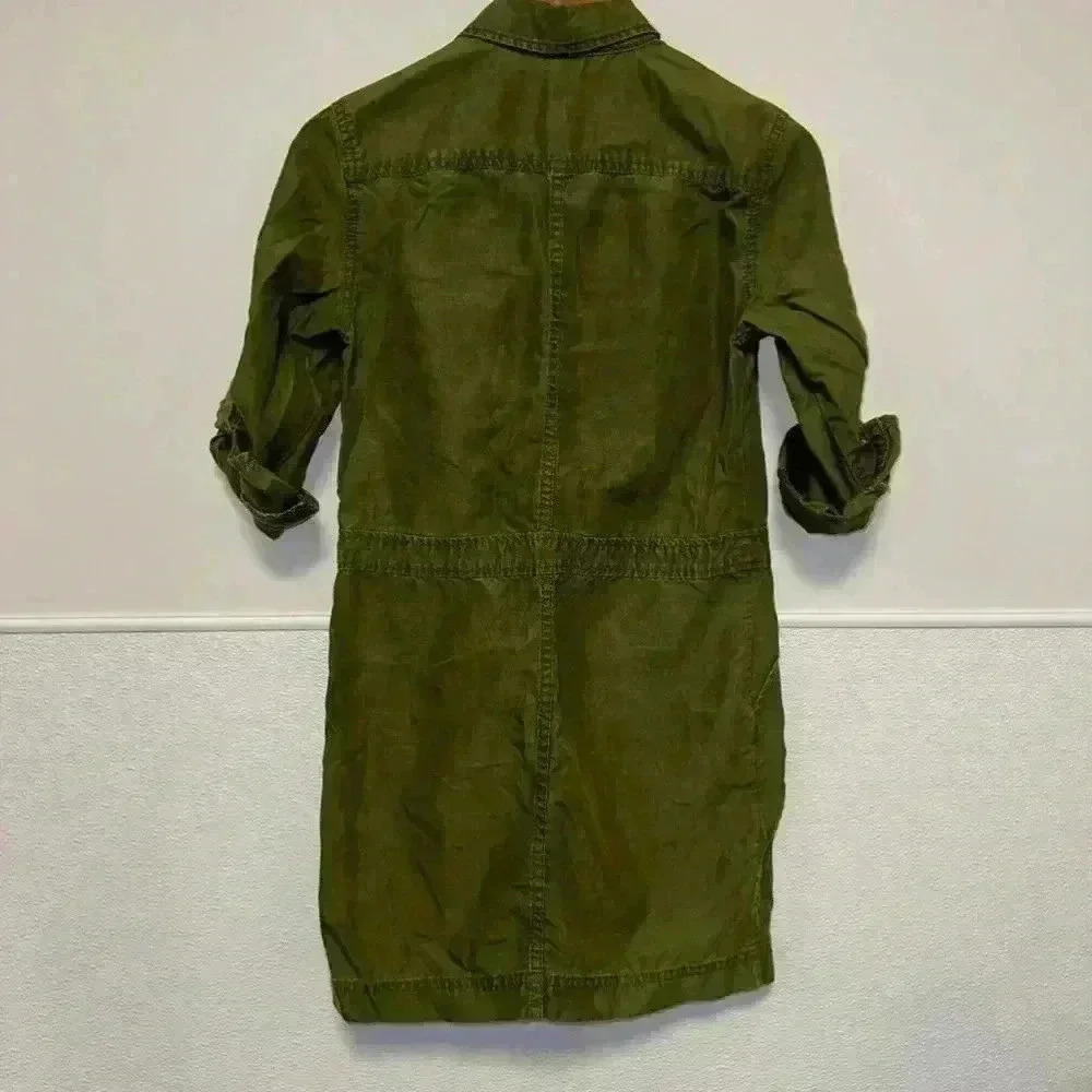 Armani Exchange Green Button Down Dress Size 2 - Picture 13 of 15